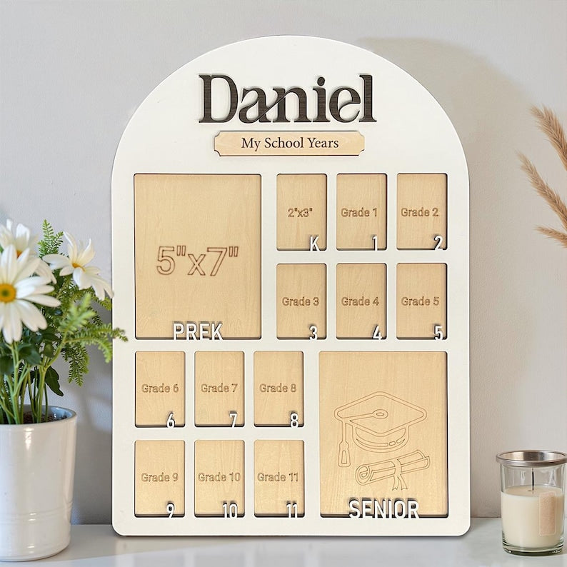 Personalized School Years Photo Frame