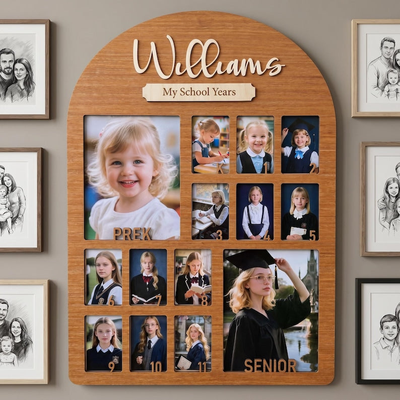 Personalized School Years Photo Frame
