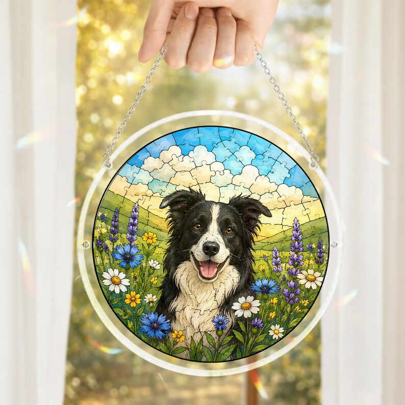 Personalized Wildflower Pet Window Puzzle