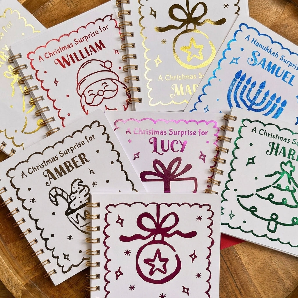 Personalized Christmas Gift Card Book Album