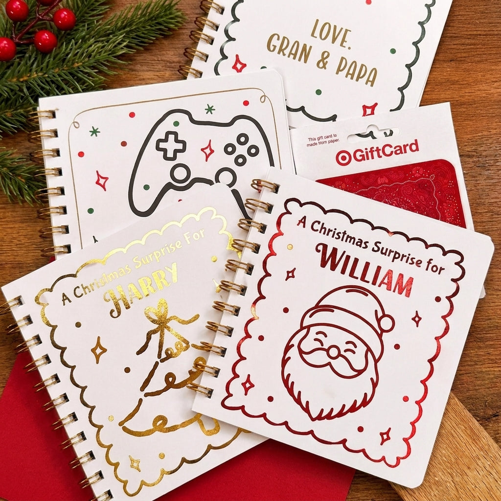 Personalized Christmas Gift Card Book Album