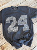 Sequin Varsity Number Washed Game T-Shirt