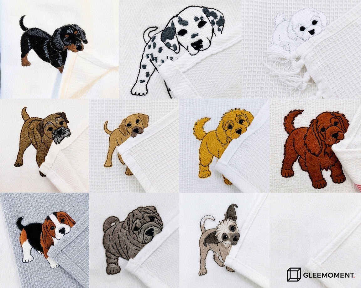 The "Biting Corner" Personalized Pet Dish Towel