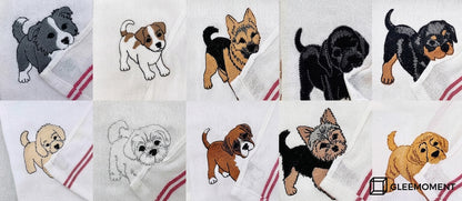 The "Biting Corner" Personalized Pet Dish Towel