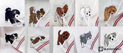 The "Biting Corner" Personalized Pet Dish Towel