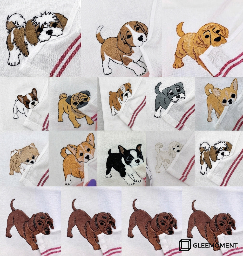 The "Biting Corner" Personalized Pet Dish Towel