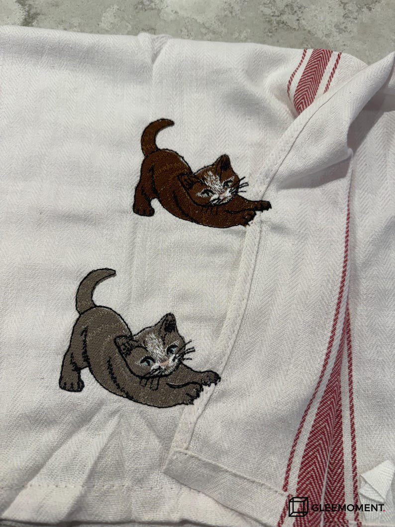 The "Biting Corner" Personalized Pet Dish Towel