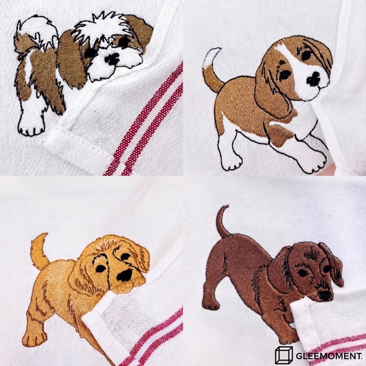 The "Biting Corner" Personalized Pet Dish Towel