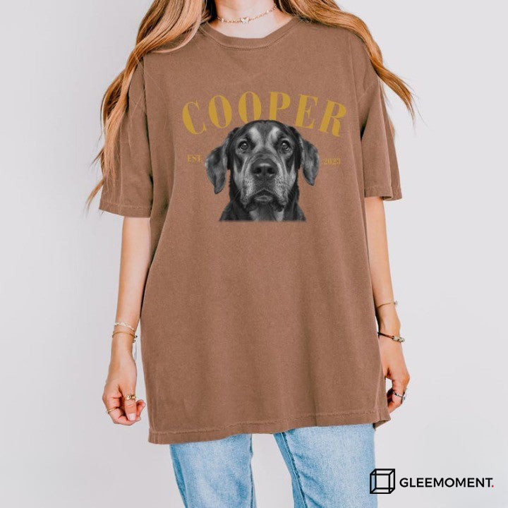 The Custom "EST." Year Pet Vintage T-Shirt