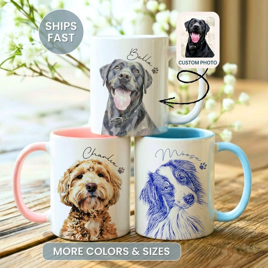 The Proud Pet Parent Custom Portrait Mug