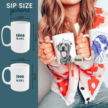 The Proud Pet Parent Custom Portrait Mug