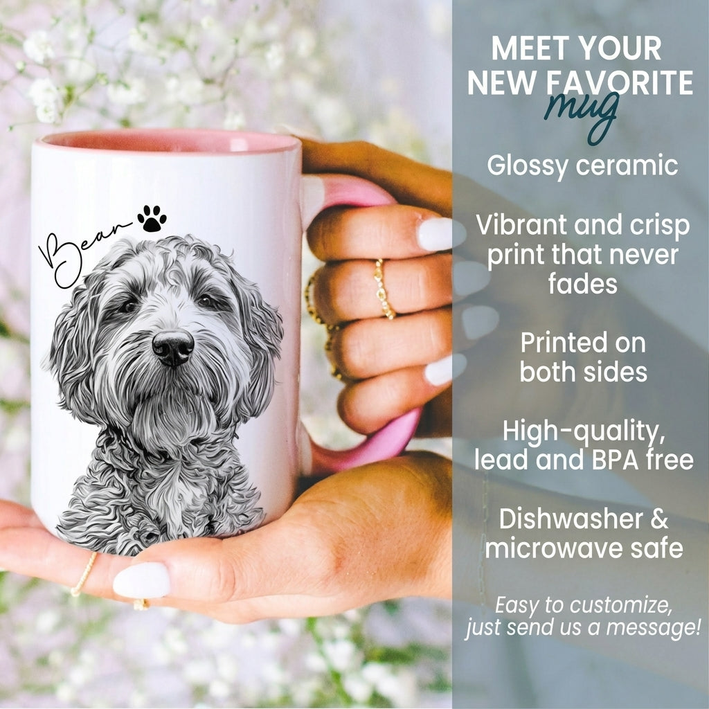 The Proud Pet Parent Custom Portrait Mug