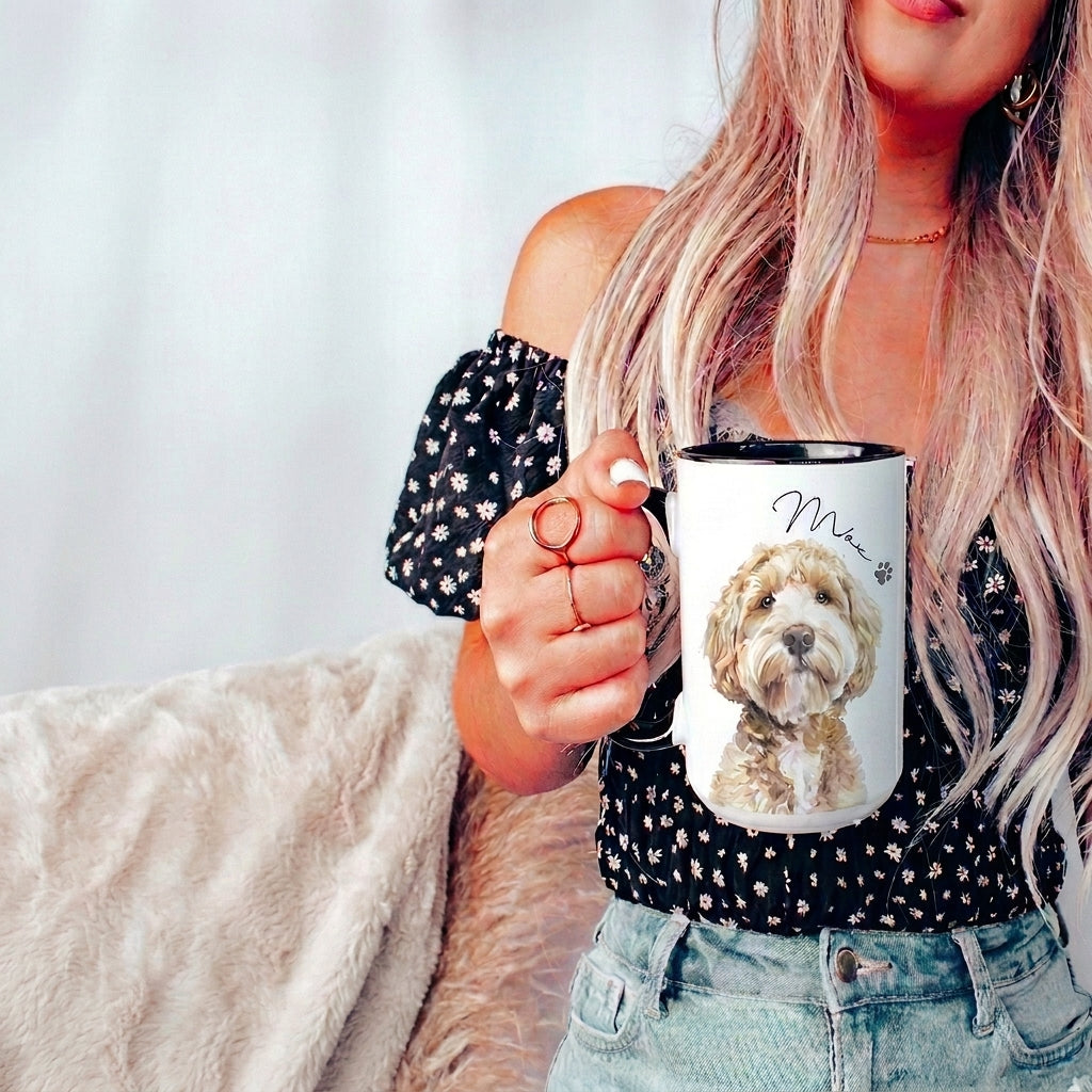 The Proud Pet Parent Custom Portrait Mug