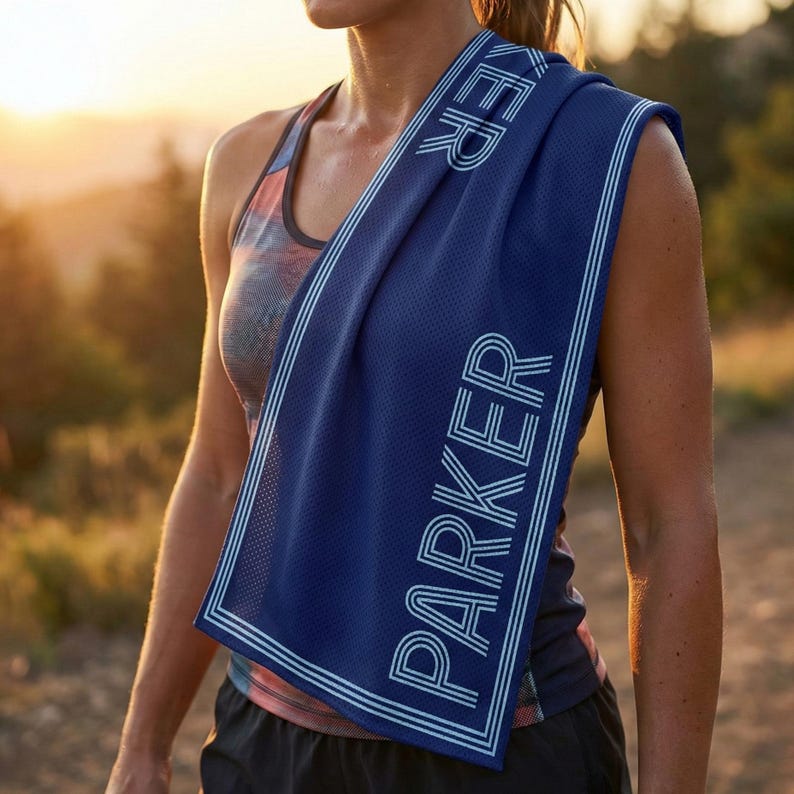 The Signature Retro Graphic Gym Towel