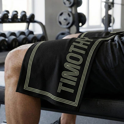 The Signature Retro Graphic Gym Towel