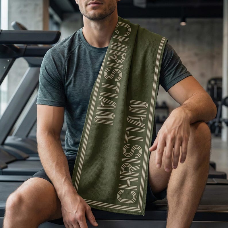 The Signature Retro Graphic Gym Towel