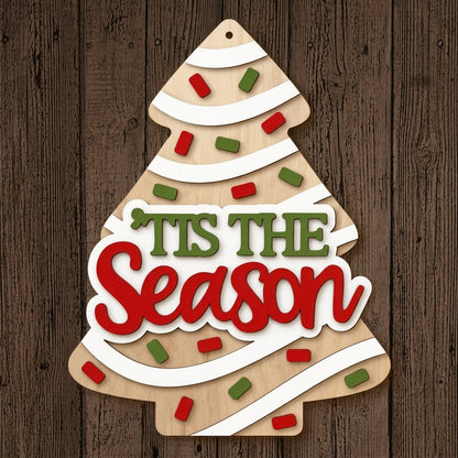 Tis the Season Christmas Tree Sign
