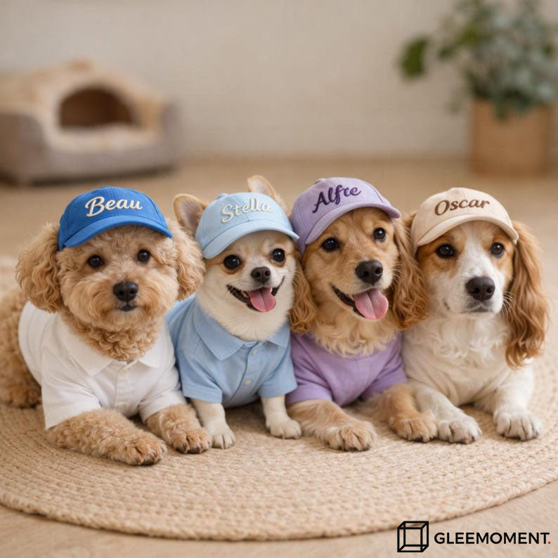 Personalized Custom Name Ponytail Dog Baseball Cap