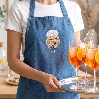 Custom Chef Pet Embroidered Apron