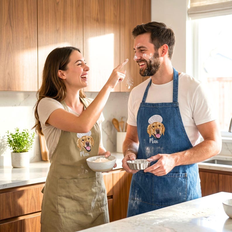 Custom Chef Pet Embroidered Apron