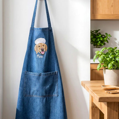 Custom Chef Pet Embroidered Apron