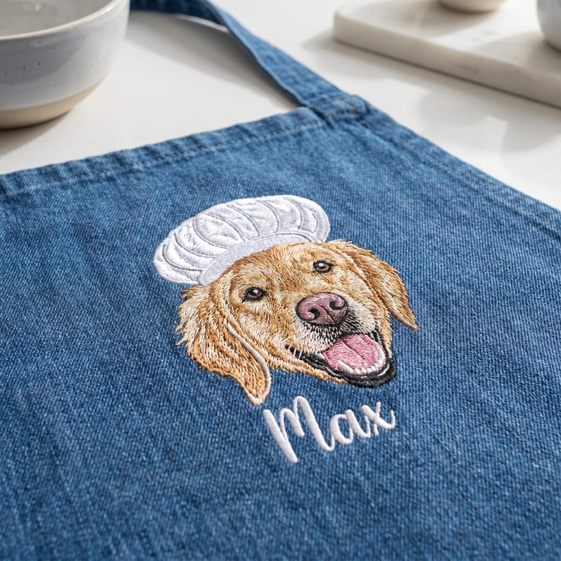 Custom Chef Pet Embroidered Apron