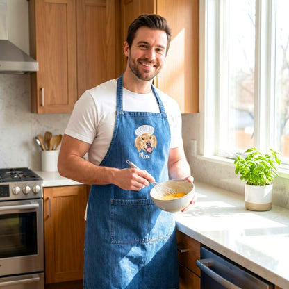Custom Chef Pet Embroidered Apron