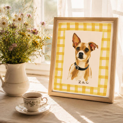The Whimsical Custom Pet Painting Unframed