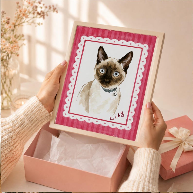 The Whimsical Custom Pet Painting Unframed