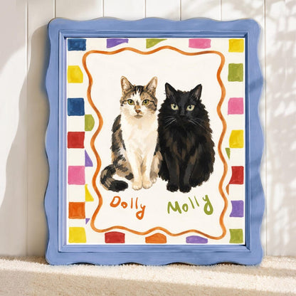 The Whimsical Custom Pet Painting Unframed