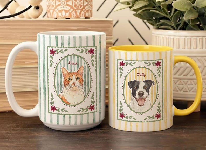 The Personalized Fur Baby Watercolor Mug
