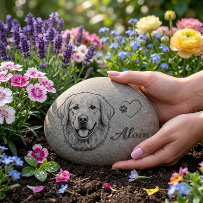 The Forever Companion Personalized Garden Stone