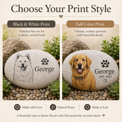 The Forever Companion Personalized Garden Stone