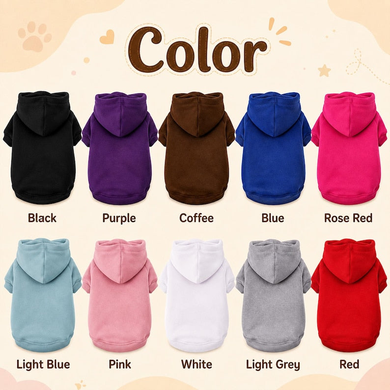 Custom  Personalized Puppy Embroidery Hoodie