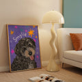 Personalized Hand-Drawn Starry Pet Portrait