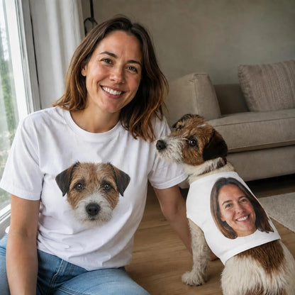 Custom Dog and Owner Matching Shirt Set