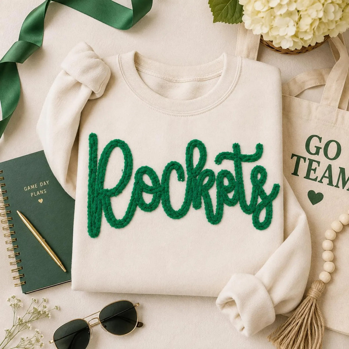 Custom Embroidered Chenille Game Day Sweatshirt