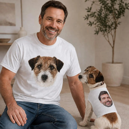Custom Dog and Owner Matching Shirt Set