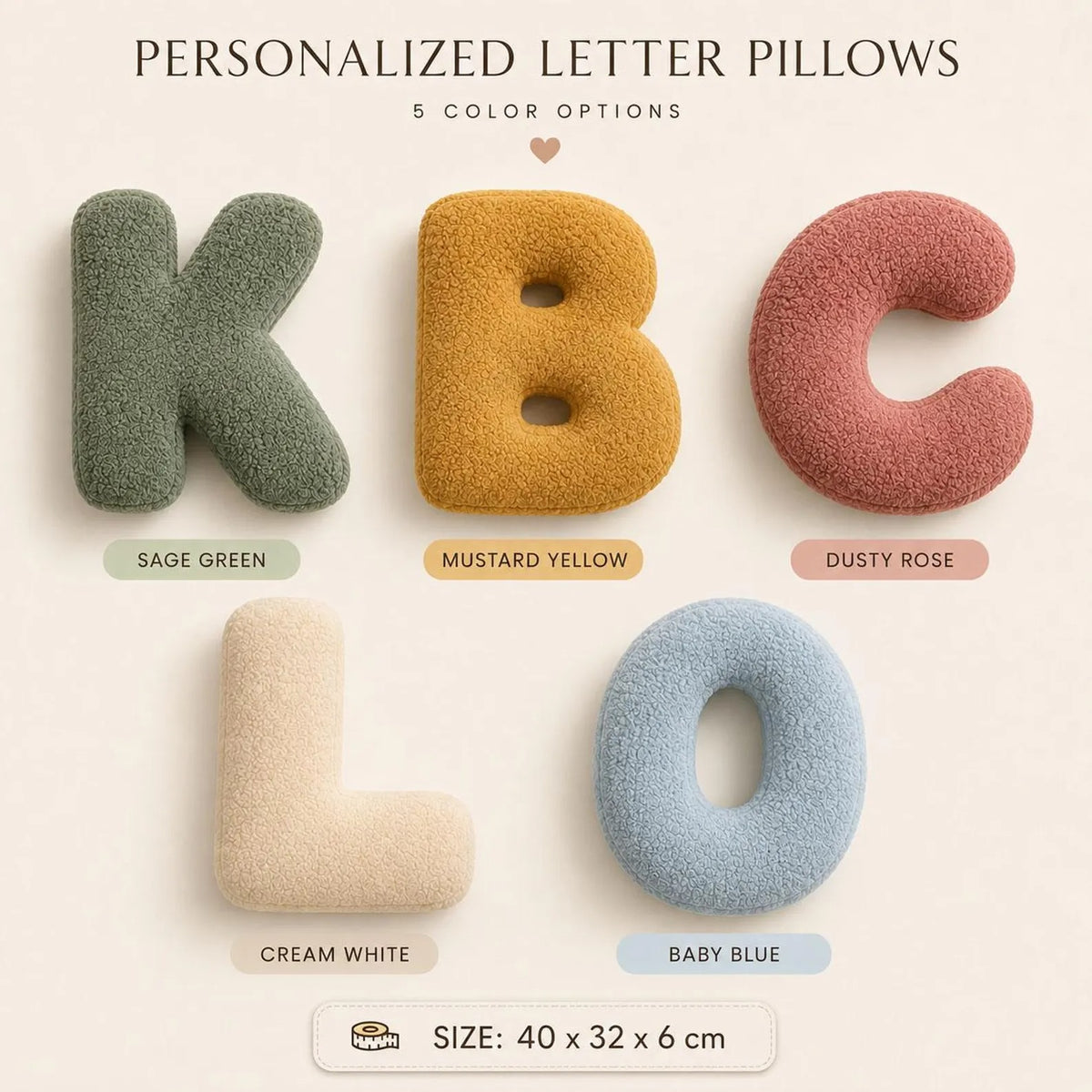Personalized Letter Pillow