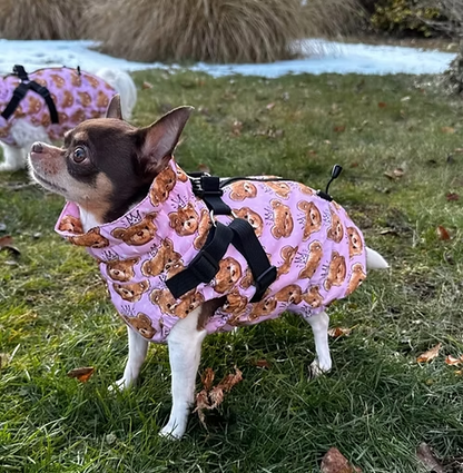 Handgemachte Winterjacke “Princess" rosa