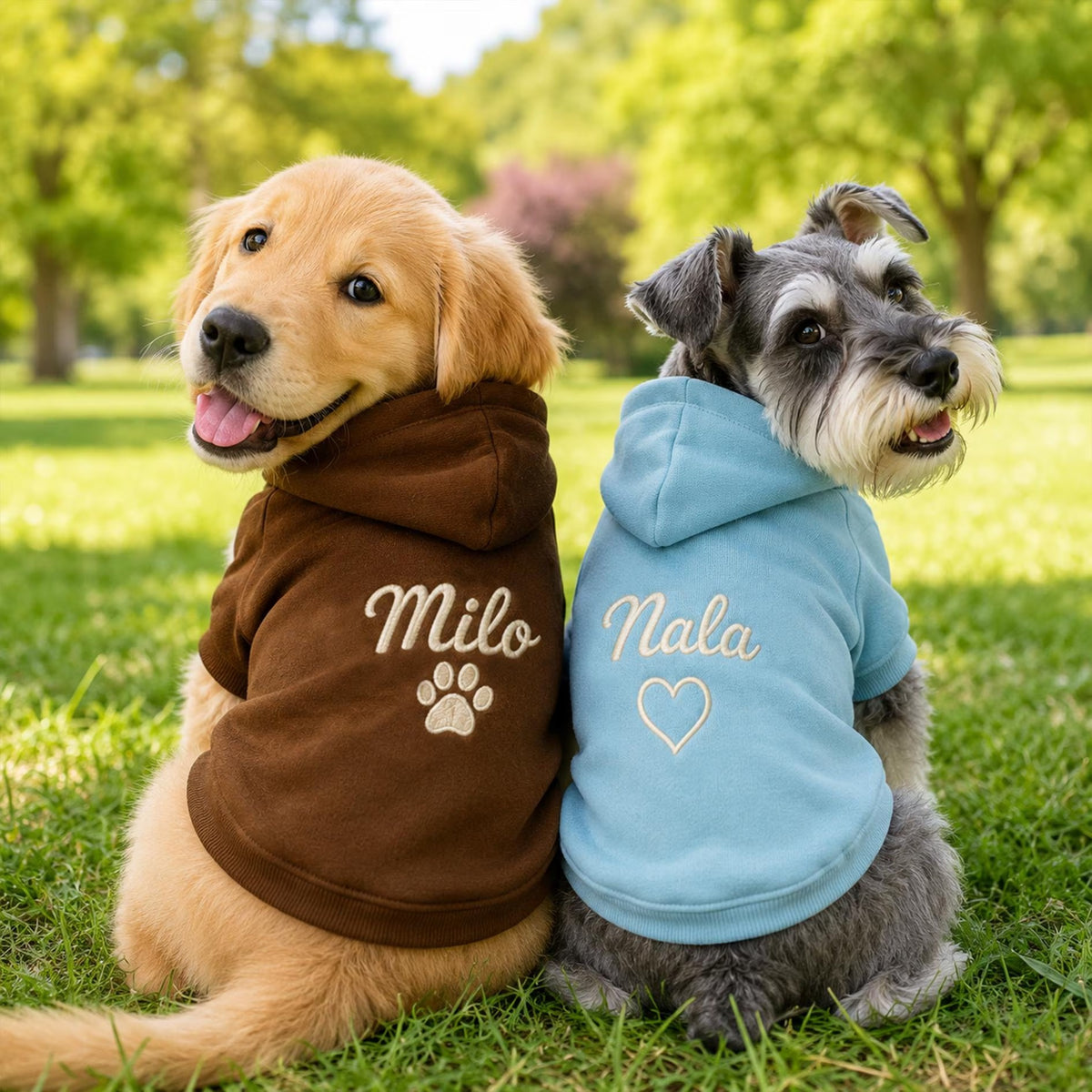 Custom  Personalized Puppy Embroidery Hoodie