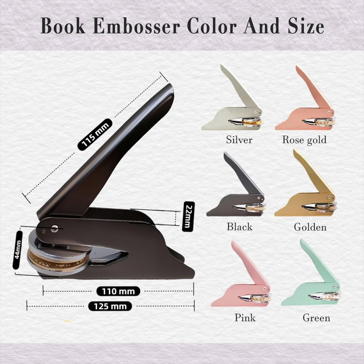 Personalized Book Embosser, Gifts for Book Lovers