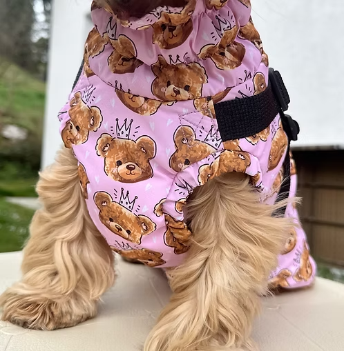Handgemachte Winterjacke “Princess" rosa