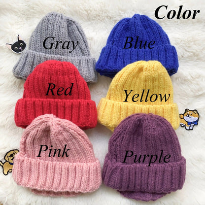 Custom Embroidered Name Knitted Pet Hats