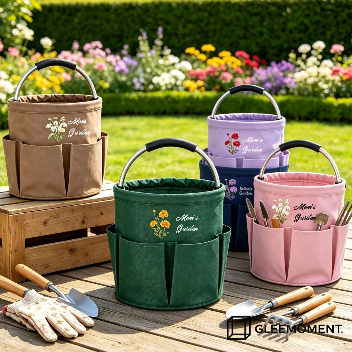 Personalized Garden Tool Bag, Unique Gift for Mom, Grandma & Garden Lovers