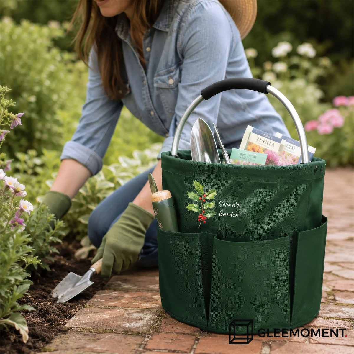 Personalized Garden Tool Bag, Unique Gift for Mom, Grandma & Garden Lovers