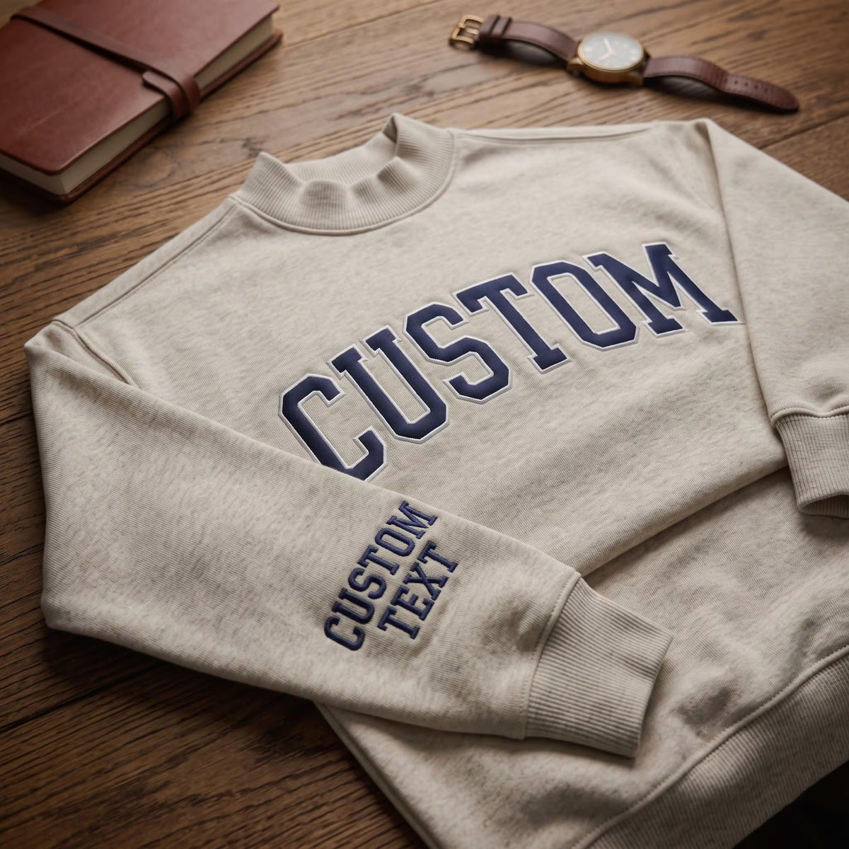 Personalized Mock Neck Sweatshirt