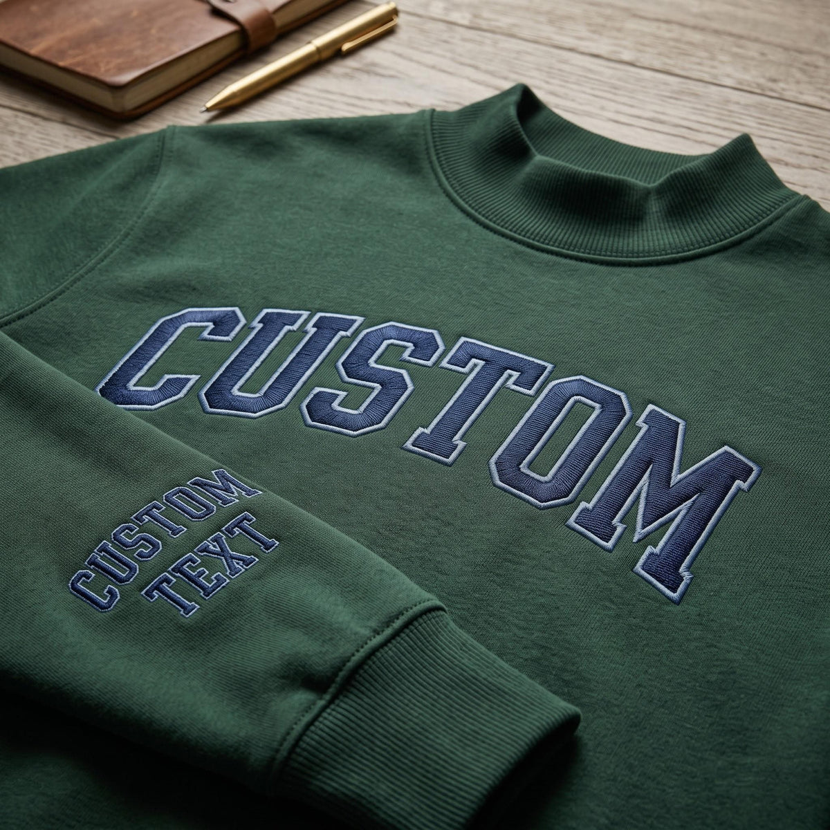 Personalized Mock Neck Sweatshirt