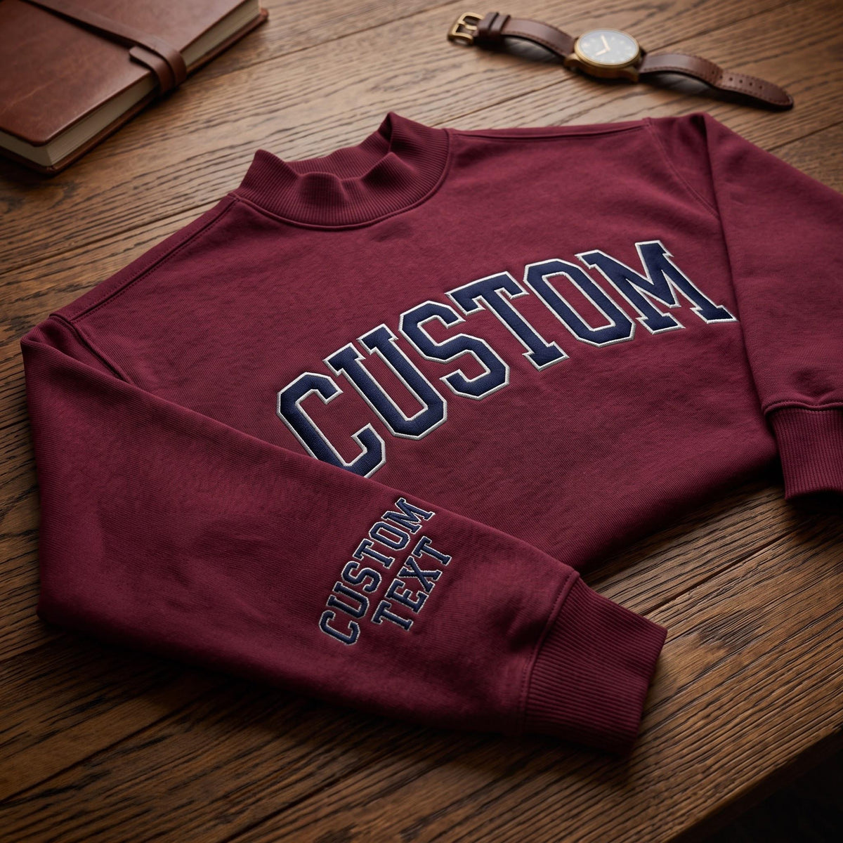 Personalized Mock Neck Sweatshirt