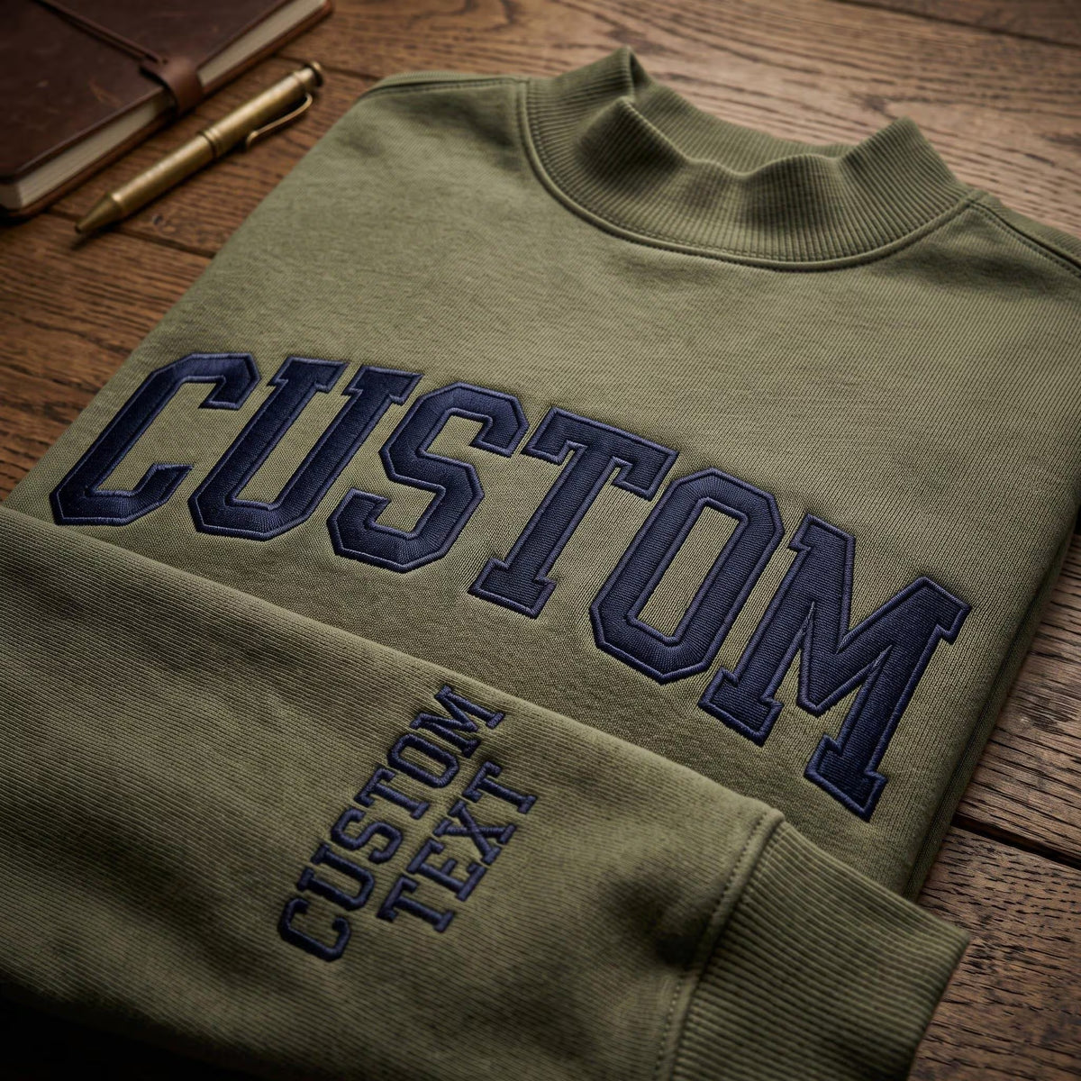 Personalized Mock Neck Sweatshirt